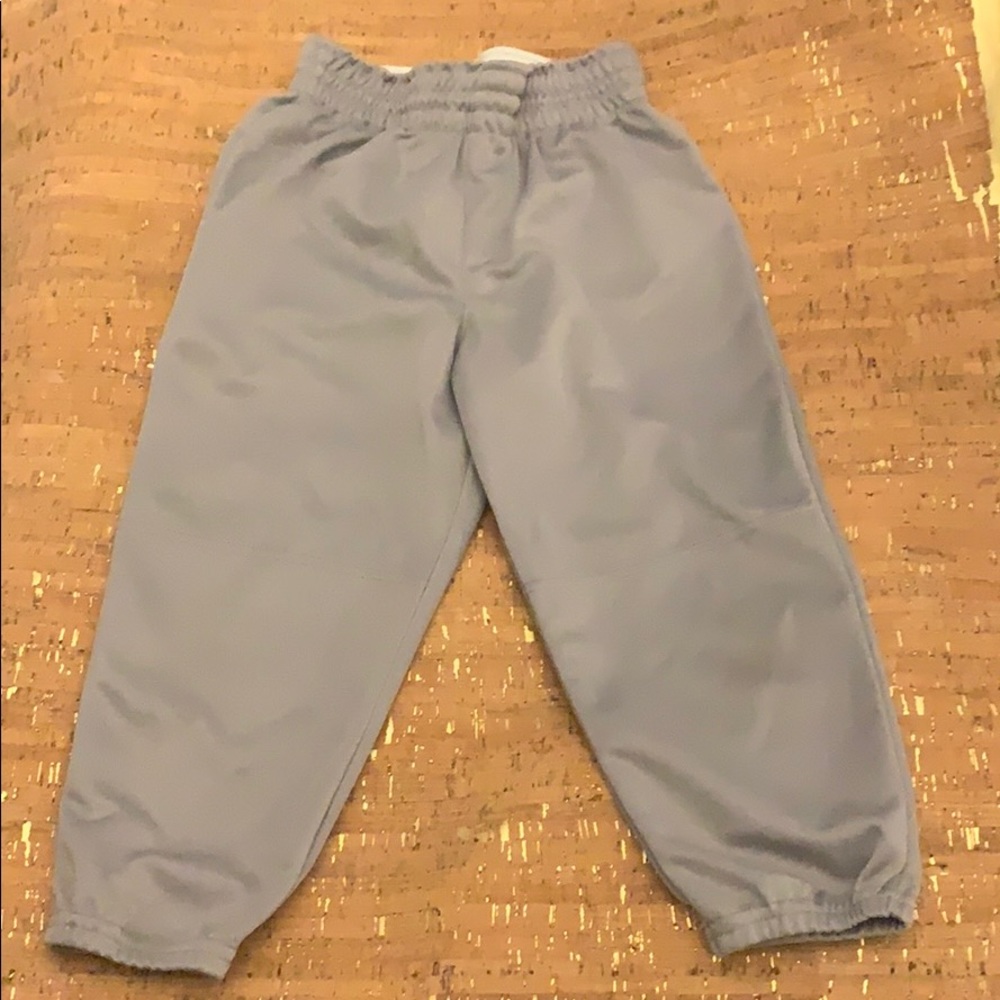 Alleson Athletic Grey Baseball Pants, Youth Small